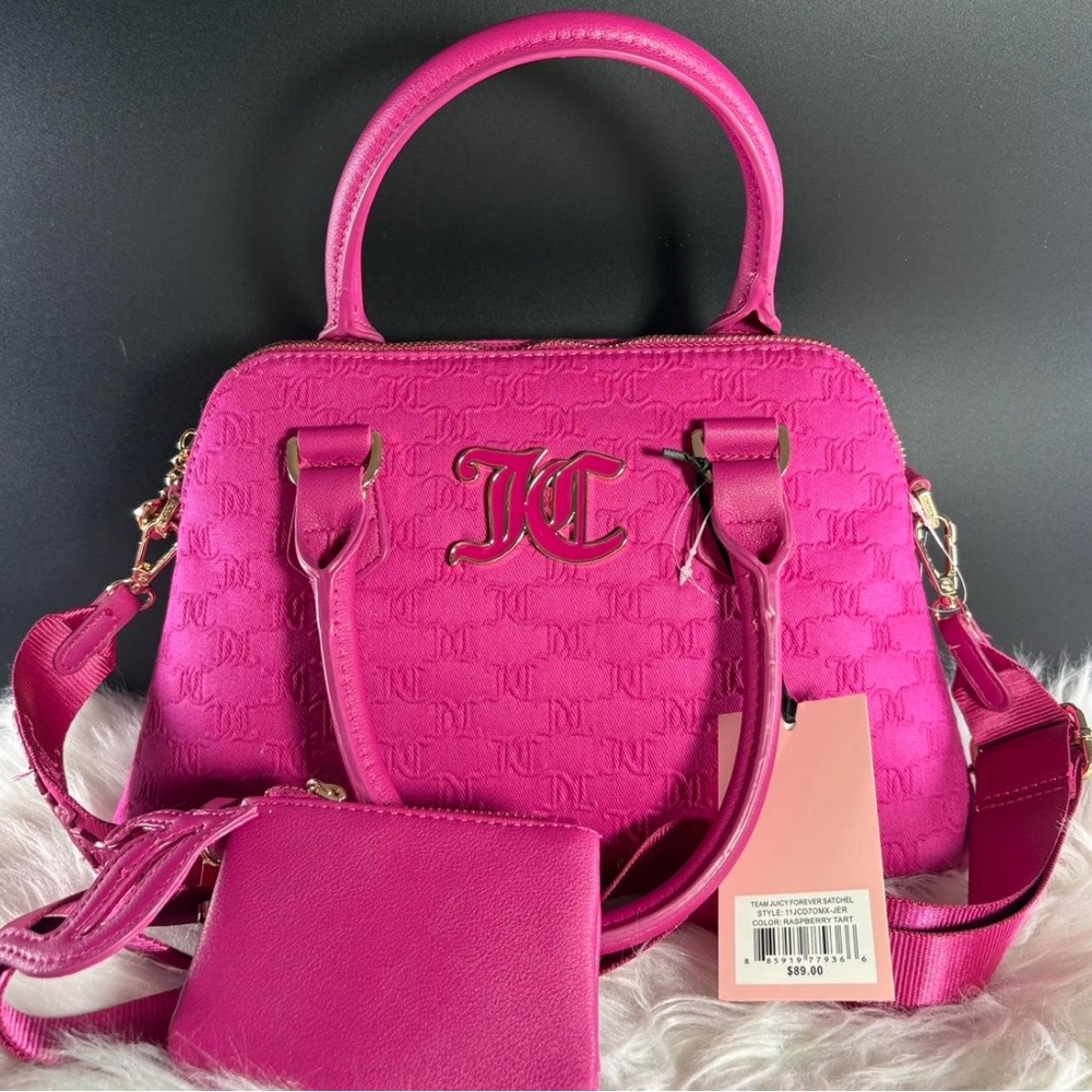 Juicy couture team juicy raspberry satchel bag